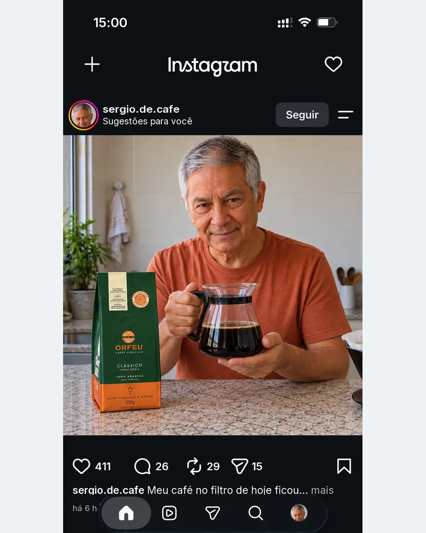 Publicação de quem encontrou oferta com o PromoBot