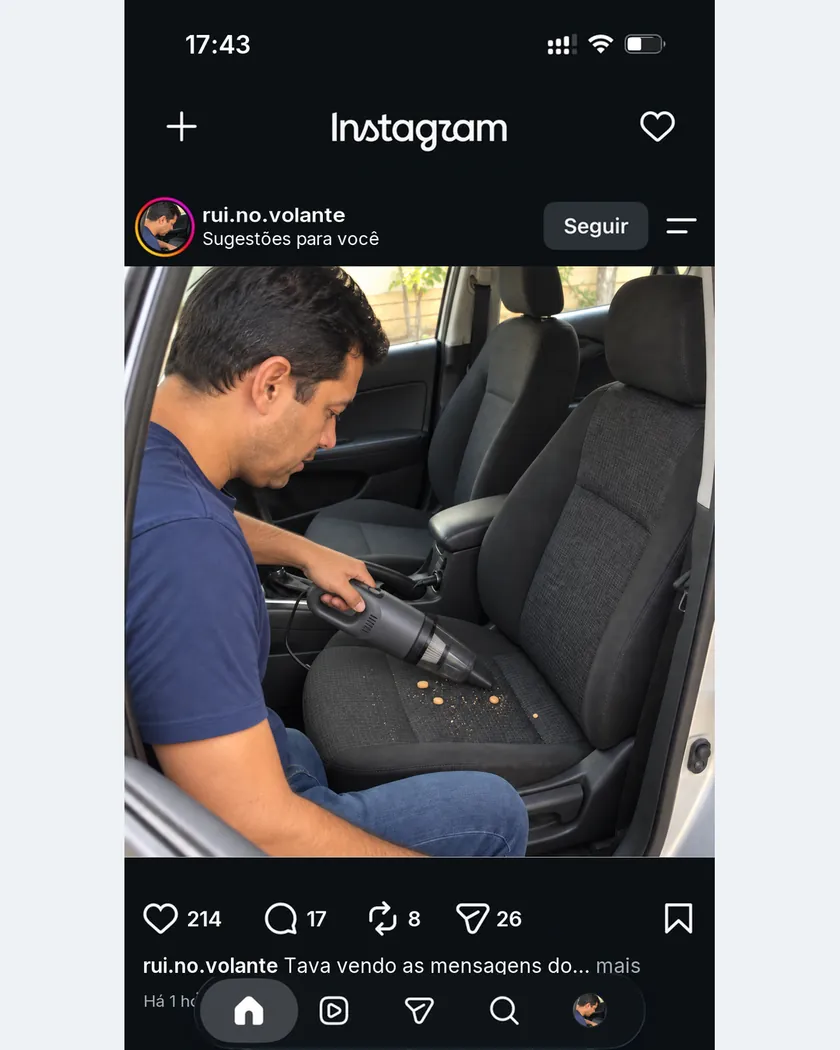 Publicação de quem encontrou oferta com o PromoBot